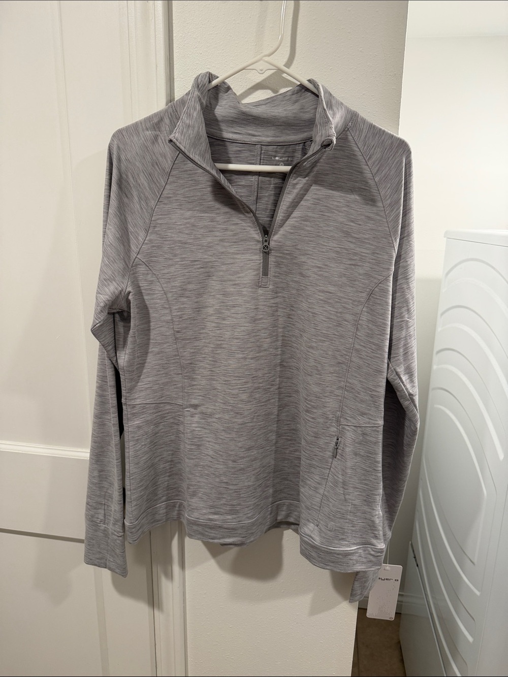Light Gray Quarter-Zip Women's Pull Over